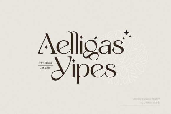 Aelligas Yipes: A Display Font for Editorial Elegance