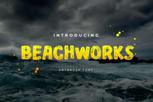 Beachworks: A Thick, Textured Display Font for Bold Branding