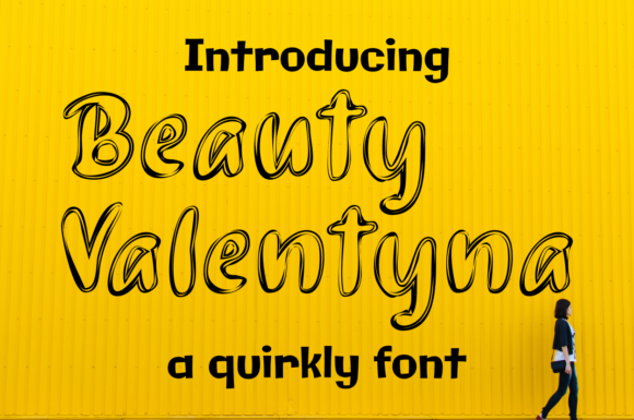 Beauty Valentyna: A Bold Display Font for Casual Branding