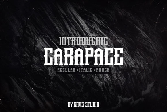 Carapace: A Bold Display Font That Commands Attention