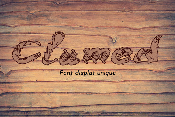 Clumed: A Charming Display Font for Handmade Products