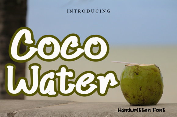Coco Water: A Playful Display Font for Web Design