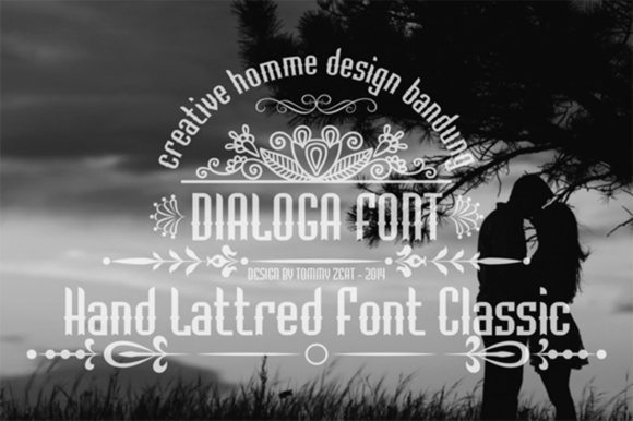 Dialoga: A Bold Vintage Display Font for Handmade Creators
