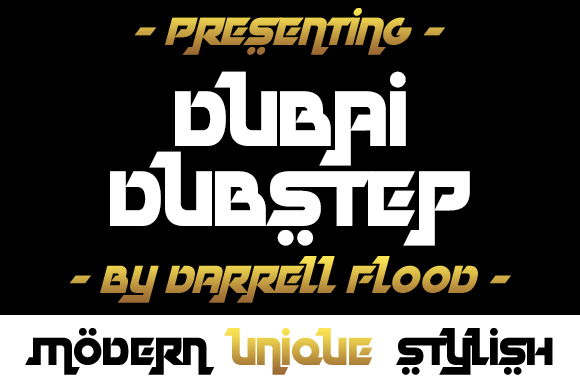 Dubai Dubstep: A Futuristic Arabic Display Font for Makers