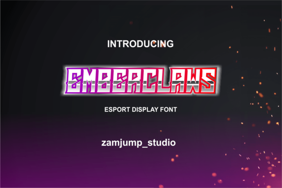 Emberclaws: A Bold Futuristic Display Font for Creative Projects