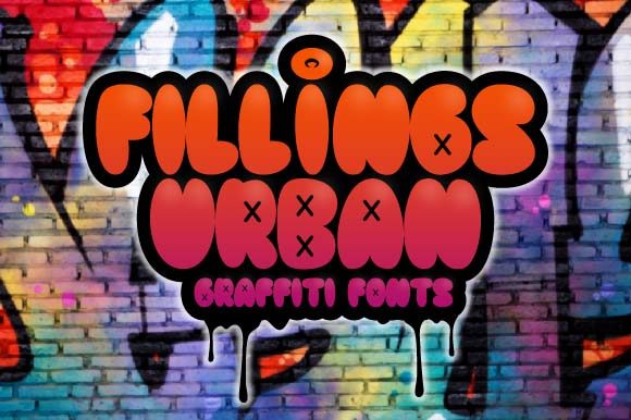 Fillings Urban: A Trendy Graffiti Display Font for Makers