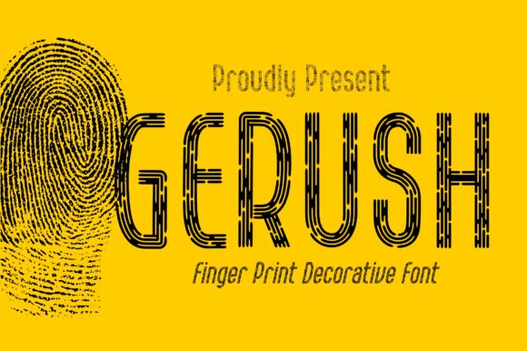 Gerush: A Display Font That Feels Like a Signature