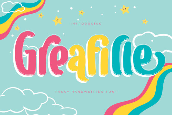 Greafille: A Playful Display Typeface for Digital Creators