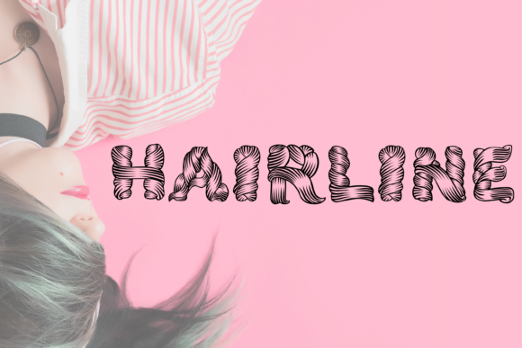 Hairline: The Curly Display Font That Transforms Soft Branding Projects