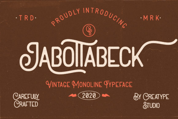 Jabottabeck: A Vintage Display Font That Elevates Real Small Business Branding