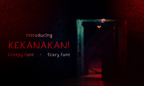 Kekanakan: A Scary Display Font for Digital Layouts
