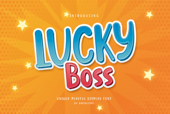 Lucky Boss: A Bubbly Display Font for Branding