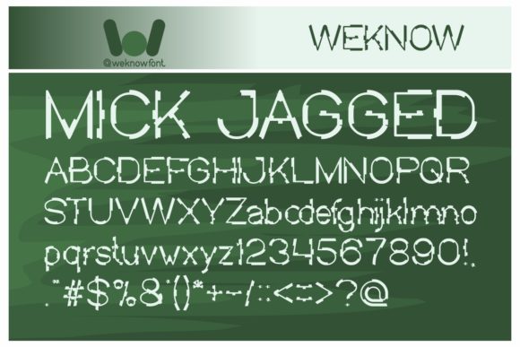 Mick Jagged: A Techno-Style Display Font That Elevates Small Business Branding