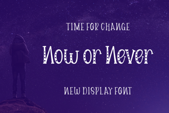 Now or Never: The Quirky Display Font for Editors