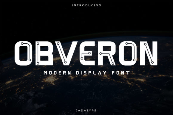 Obveron: A Bold Display Font for Handmade Creators