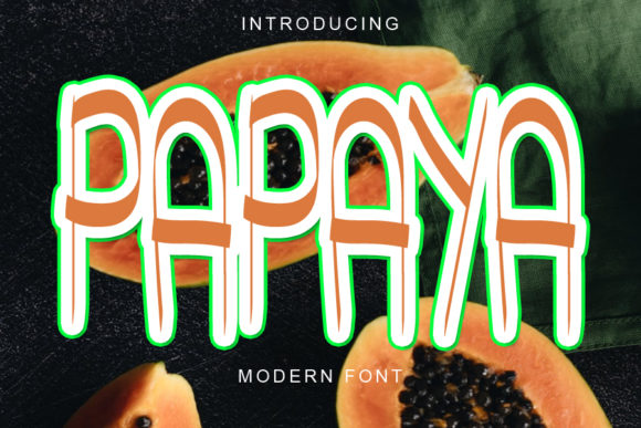 Papaya: A Playful Display Font That Makes Your Brand Unforgettable