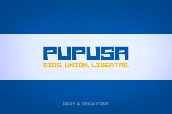 Pupusa: A Display Font with Playful Precision