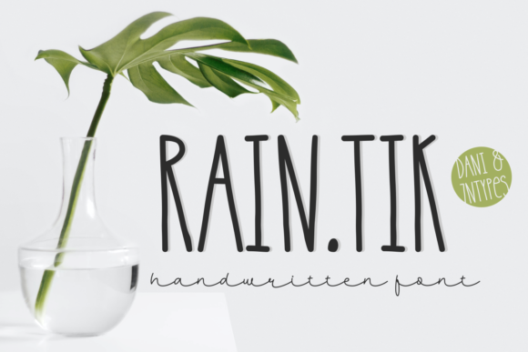 Raintik: A Quirky Display Font for Editorial Design