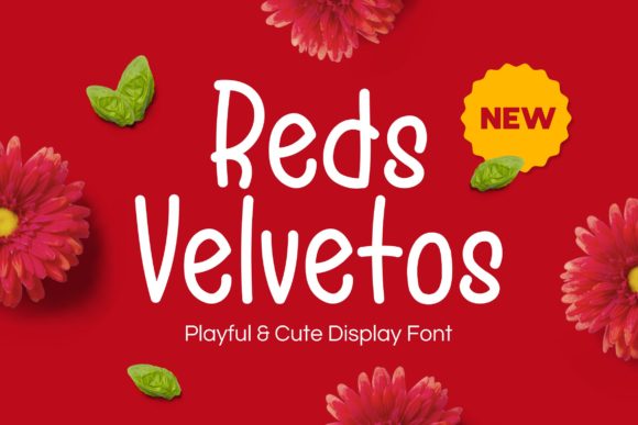 Reds Velvetos: A Playful Display Font That Pops on Packaging & Social