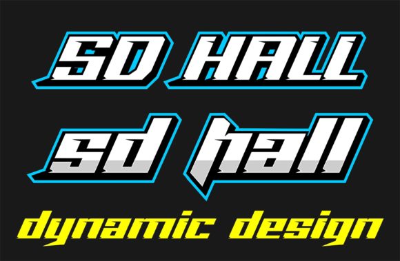 Sd Hall: A Modern Display Font for Bold Web Design