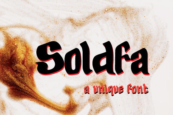 Soldfa Font: A Display Typeface for Makers