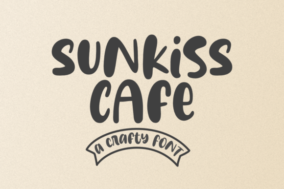 Sunkiss Cafe: A Bold Display Font for Editorial Design