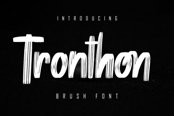 Tronthon: A Brush Display Font That Adds Personality to Handmade Goods