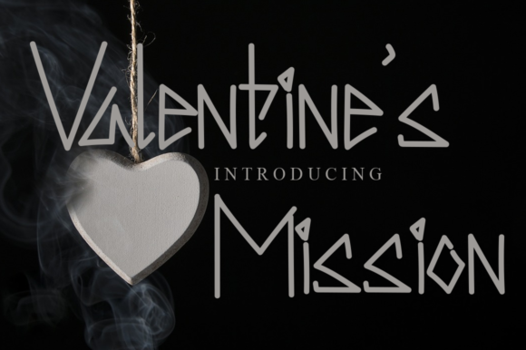 Valentine's Mission: A Trendy Display Font for Digital Design